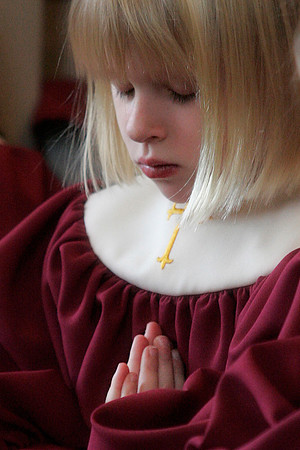 Praying girl